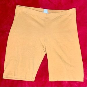 Biker Shorts | Mustard Yellow | Size: L